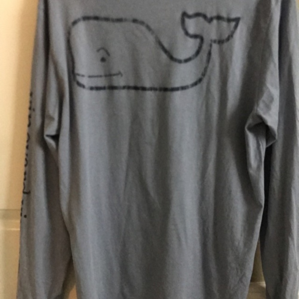 Blue Grey long sleeve Vineyard vines shirt